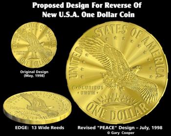 The proposed coin design Gary Cooper designed for the peace dollar. (Courtesy photo)