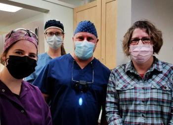 Dr. Hersom and team, Glen Cove Dental. (Photo courtesy Knox Clinic)