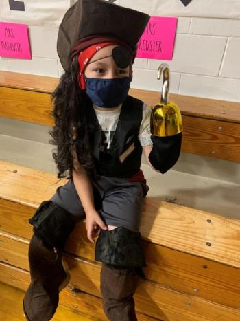 David Alvarez is ready for a swashbuckling good time! (Photo courtesy Thomaston Grammar School)