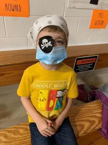 Morty Payor loves pirates! (Photo courtesy Thomaston Grammar School)