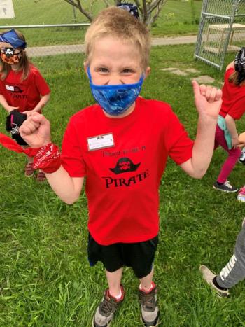 Lincoln Allen is excited for Field Day. (Photo courtesy Thomaston Grammar School)