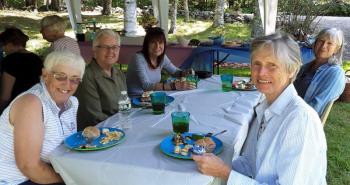 CACFP Volunteers at the luncheon (L to R): Faith Vautour, Sandy Shaw, Cindy Fraser, Chris Sargent, and Pauline Johnstone.