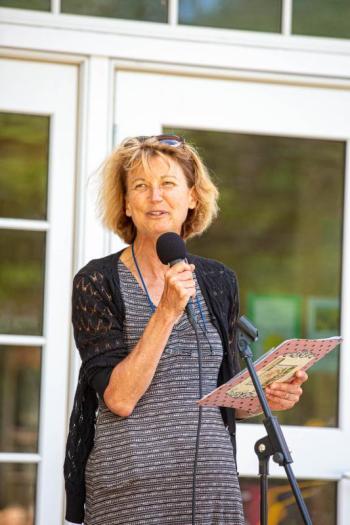 Denise Munger, Rockport Select Board member (Photo courtesy Jim Dugan, Rockport Library Foundation)