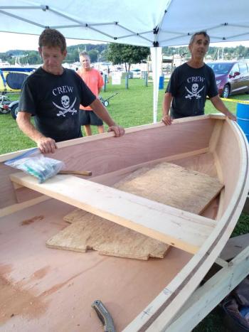 2021 Harbor Fest Boatbuilding Challenge. (Photos courtesy Belfast Rotary Club)