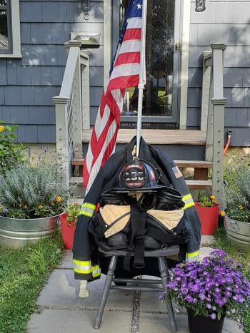 Paying tribute. (Photo by Susan Kanellakis)