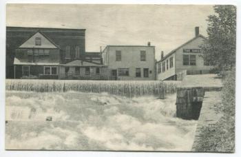Vintage photo postcards of the Montgomery Dam and waterfall.(Photo courtesy Save the Dam Falls Committee)