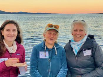 Robbin Dilley, Science teacher at Watershed School, Elphie Owen, teacher at CRMS, Becky Clapp, Director of the Riley School. (Photo by Quinton Donleavy)