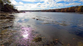 Normal low tide would have exposed more of the vessel for measurements but the recent nor'easter made that a challenge.