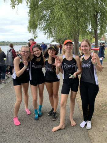 From left: Ava Tobias, Greer LaFiura, Sofia Howell, Adella Brainerd, Flora Gurdon