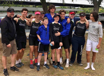 From left: Coach Tristram Coburn, Noah Thackeray, Dom Piconi, Cabot Adams, Aaron Dowd, Carlton Richmond, Connor Howland, Oliver Haynes, Tanner Carson, Devin Guptill, Oliver Castle. (Missing: Oliver Worner)