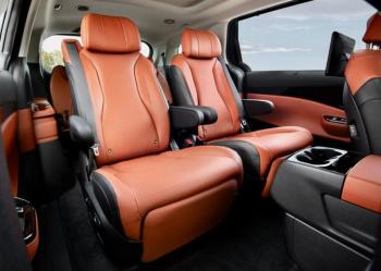 This is the luscious leather 7-passenger layout in the SX Prestige trim.