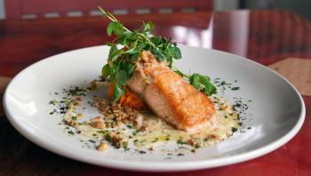 The Scottish Salmon dish. Photo courtesy Rio’s Spiked Café
