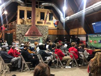 The Camden Hills football team banquet. (Photo by Carl Chadwick)