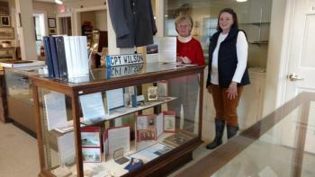 Expanded display featuring profiles of Thomaston veterans, an ongoing project of the Historical Society. (Photo courtesy Thomaston Historical Society)