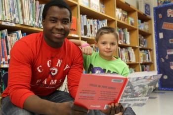 Literacy for Littles: A grant from Unity Foundation will put more literacy materials into the hands of matches throughout Big Brothers Big Sisters of Mid-Maine seven-county service area in eastern, coastal and central Maine. (File match photo courtesy BBBSMM)