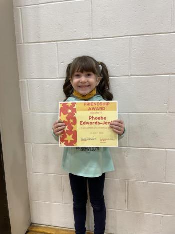 Phoebe Edwards-Jenks, Kindergarten. (Photo courtesy Thomaston Grammar School)