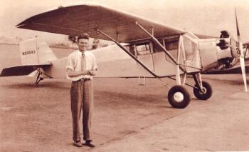 Douglas “Wrong Way” Corrigan. (Photo courtesy of Myles Dungan). https://mylesdungan.com/2015/07/17/on-this-day-17-7-1938-douglas-wrong-way-corrigan-lands-at-baldonnell-aerodrome-after-flying-the-atlantic/