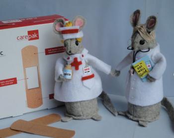 ...So are the doctor and nurse mice. Photo courtesy Kathleen Maseychik