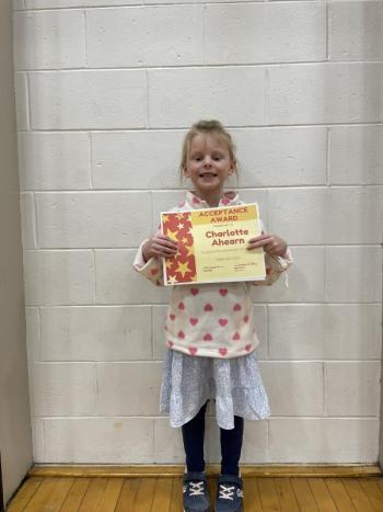 Charlotte Ahearn (grade 1). (Photo courtesy Thomaston Grammar School)