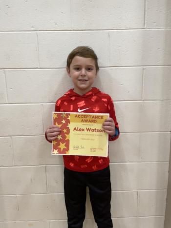 Alex Watson (grade 2). (Photo courtesy Thomaston Grammar School)