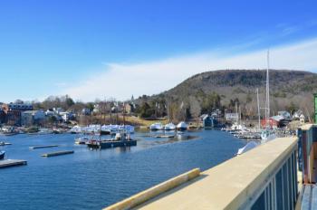 A quiet afternoon on Camden Harbor in late March.