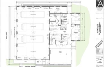 The floor plans for the new West Rockport Fire Station.