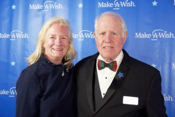 Betsy Henshaw and Peter Van Alstine. (Photo courtesy Make-A-Wish Maine)