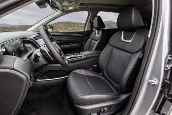 The photo doesn’t do justice to the new Tucson Limited AWD PHEV cabin, which (like the rest of the vehicle) punches above its $44,640 weight.