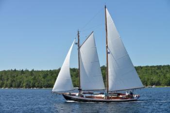 Blackbird under sail in 2017. Courtesy photo