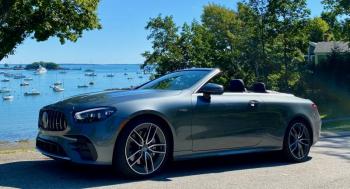 The E53 Cabriolet is as handsome topless as it is fully dressed. One button and a few seconds is all it takes to stow or deploy the roof, and screens (also automated) at the top of the windshield and behind the rear seats deflect wind rush.