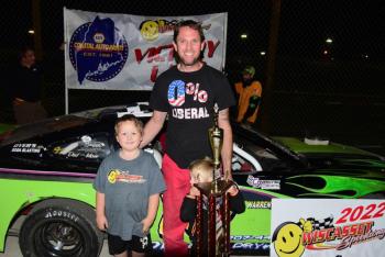 Outlaw Mini winner Jim Childs. Peter Taylor photo