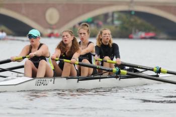 Maggie Gill, Laura Riordan, Flora Gurdon, Adella Brainerd and Sofia Howell. (Photo by Sport Graphics)