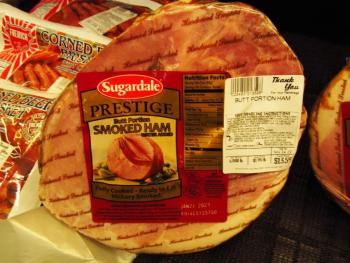 This nearly seven-pound ham could feed 10 people. Photo by Kay Stephens