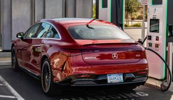 With Level II or III charging, at home or on the road, significant mileage can be packed on in less than half an hour. The cost is always less than gasoline and of course no tailpipe emissions—and no tailpipe.