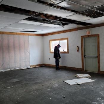 Empty space in the same building as the Come Spring Food Pantry which needs a lot of electrical and plumbing work. Photo courtesy Nancy Wood