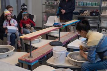 Clay studio. Photo courtesy Waterville Creates!