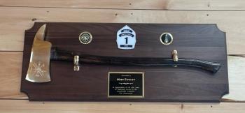 A dull axe which represents 40 years of service. (Photo by Ed O’Brien) ax