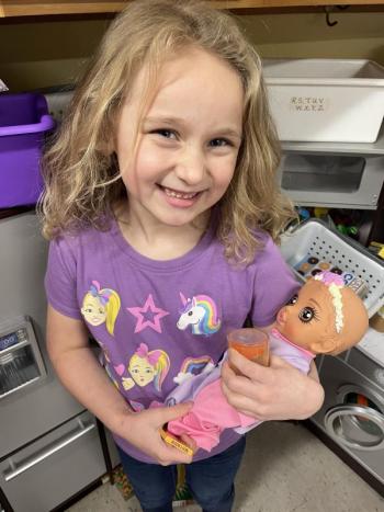 Kaiyah Thurman wears her favorite shirt on Wednesday. (Photo courtesy Thomaston Grammar School)