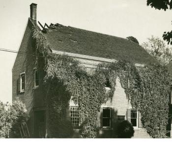 The funeral home after the fire of 1950. (Image courtesy Camden Historic Resources Committee)