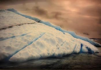 “Iceberg V” is among the photographs by Ella Hudson in the first Maine Photographers Showcase at Boothbay Region Art Foundation in Boothbay Harbor.