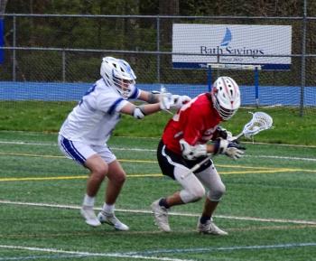 Camden Hills in its contest against Morse. Photo by Ann Pixley.