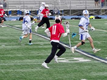 Camden Hills in its contest against Morse. Photo by Ann Pixley.