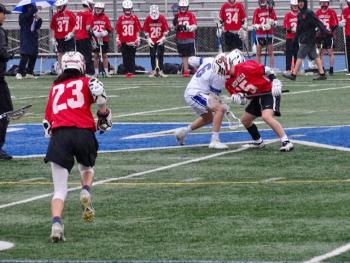 Camden Hills in its contest against Morse. Photo by Ann Pixley.