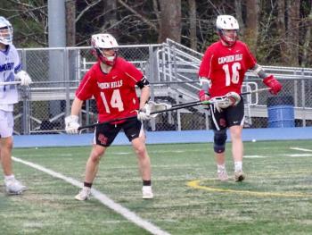 Camden Hills in its contest against Morse. Photo by Ann Pixley.