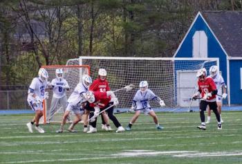 Camden Hills in its contest against Morse. Photo by Ann Pixley.