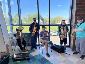 Fifth Grade band. (Photo courtesy Brenda Thomas)