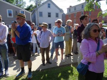 Some of the gathered crowd. (photo by Erica Thoms)