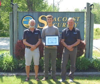 (From Left To Right) Scott Haynes, Jackson O’Donal, Stephen Haynes. (Photo courtesy Seacoast Security, Inc.)