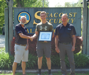 (From Left To Right) Scott Haynes, Avery Laite, Stephen Haynes. (Photo courtesy Seacoast Security, Inc.)