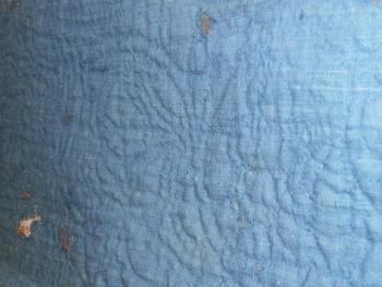 Whole cloth Lindsey-Woolsey quilt c. 1700s (Photo courtesy Janet Kelsey)